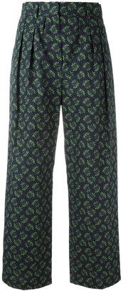 Hache wide-legged cropped trousers