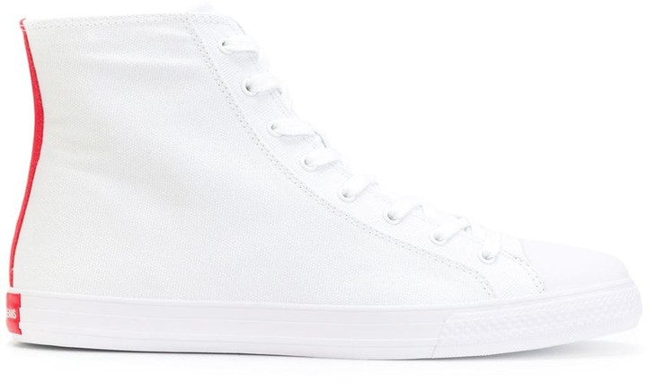calvin klein white high tops