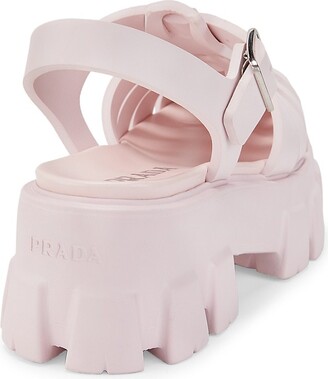 Prada Rubber Cage Platform Sandals - ShopStyle