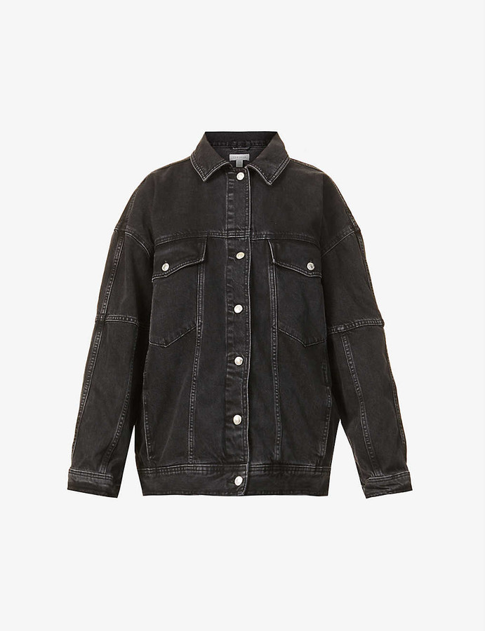 Oversized denim jacket ShopStyle