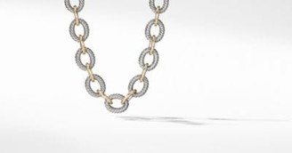 David Yurman Extra-Large Oval Link Necklace With 18K Gold