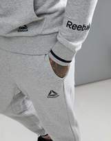 Thumbnail for your product : Reebok Training logo joggers in gray cd7021