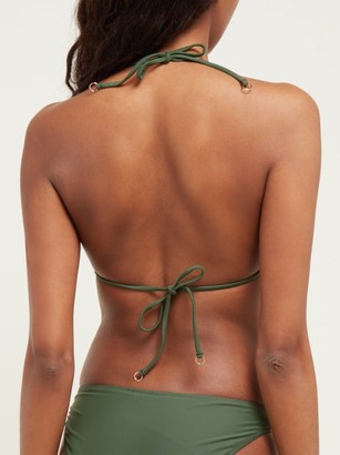 Bower - Base Triangle Bikini Top - Dark Green