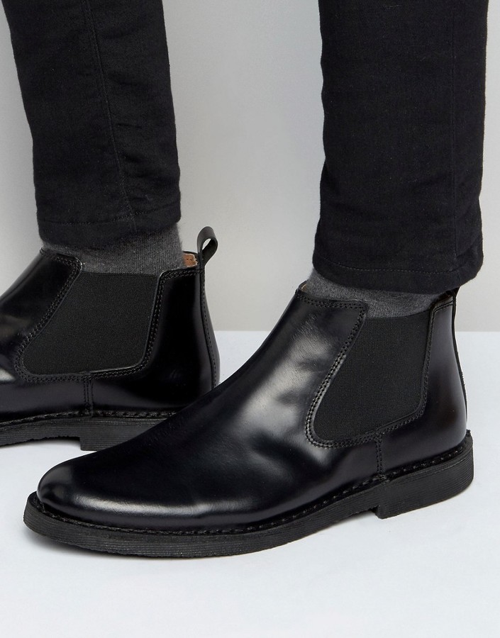 Selected Royce Leather Chelsea Boots - ShopStyle