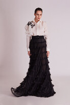 Thumbnail for your product : Gatti Nolli by Marwan Long Sleeve Blouse and Tiered Skirt