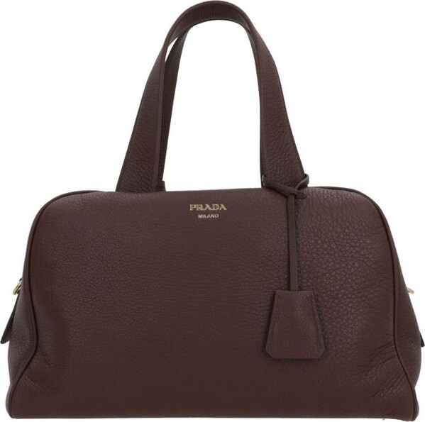 Prada Logo-Printed Zipped Tote Bag