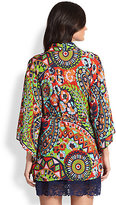 Thumbnail for your product : Josie Hollywood Boho-Print Short Robe