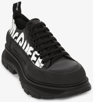 Alexander McQueen Men's Graffiti Tread Slick Lace Up In