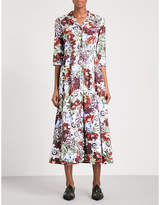 Erdem Kasia floral-print cotton-poplin midi dress