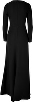 Thumbnail for your product : Valentino Black Long Sleeve Silk Gown