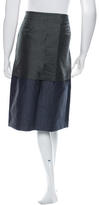 Thumbnail for your product : Marni Colorblock Linen Skirt