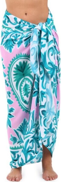 Women's La Blanca Pareo Wrap Sarong Swim Cover Up One Size Opulent Palm