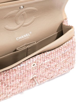Chanel Pre Owned 2003-2004 tweed Double Flap Chain shoulder bag