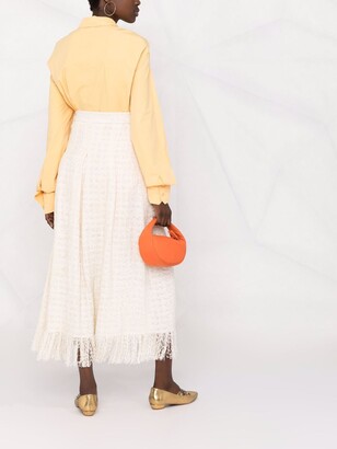 Charlott Fringe Tweed Skirt