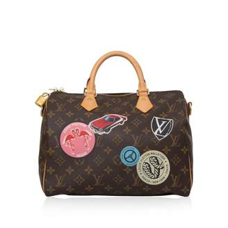 Louis Vuitton Speedy Bandoulière Cloth Bowling Bag