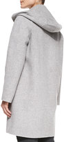 Thumbnail for your product : Vince Wool-Blend Hooded Coat