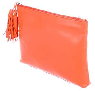 Loeffler Randall Leather Zip Pouch w/ Tags