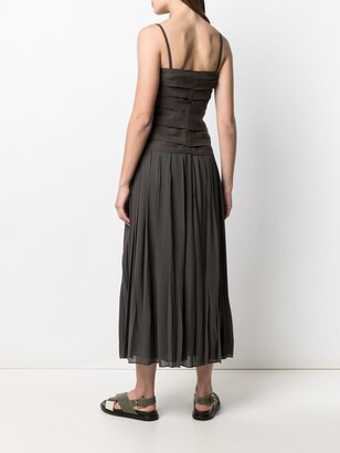 Alysi Pleat-Panelled Dress