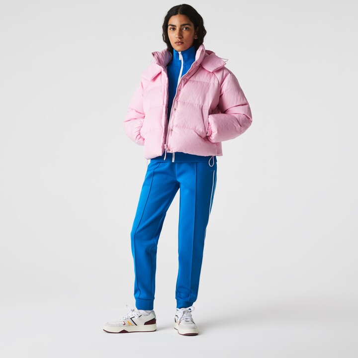 Lacoste Women’s LIVE Detachable Hood Short Quilted Rain Jacket ShopStyle Down & Puffer Coats