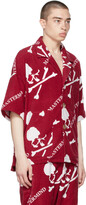 Thumbnail for your product : Mastermind Japan Red Terrycloth Logo Short Sleeve Shirt