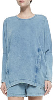 Thumbnail for your product : Helmut Lang Dropped-Sleeve Sweatshirt w/ Pockets