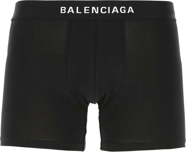 Balenciaga Black Athletic Leggings - 1077 Black White