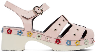 Nicole Saldaña SSENSE Exclusive Pink Flower Cici Sandals