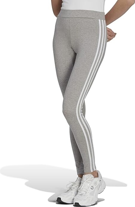 Grey Heather) Classics ShopStyle Women\'s Leggings adidas (Medium Casual - Pants 3-Stripes Adicolor