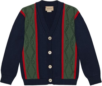Gucci Children's cotton cardigan with GG