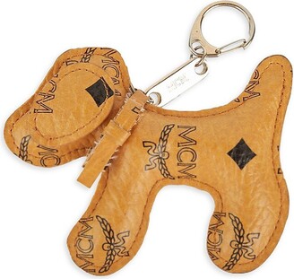 MCM Visetos Monogram Coated Canvas Dog Bag Charm - ShopStyle Key