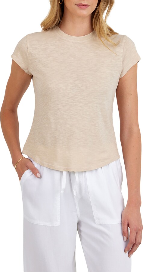 Bella Dahl Cotton Blend Slub Baby Tee