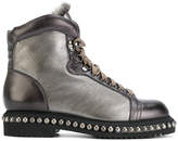 Thumbnail for your product : Santoni metallic lace-up boots
