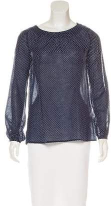Band Of Outsiders Patterned Long Sleeve Top
