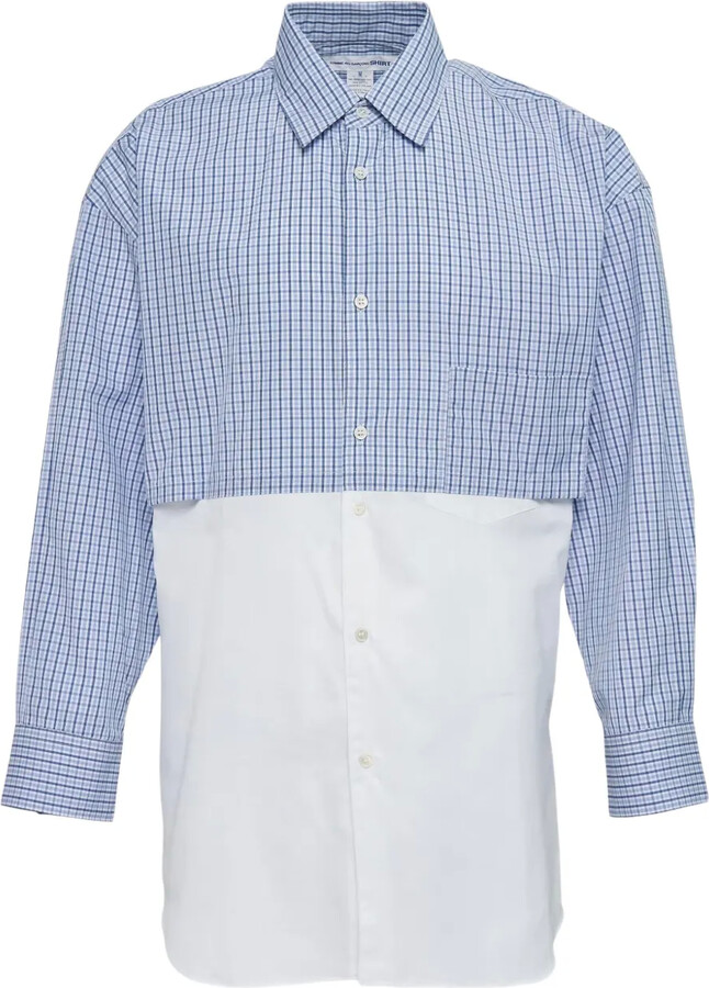 Comme des Garçons Shirt Checked Panelled Shirt