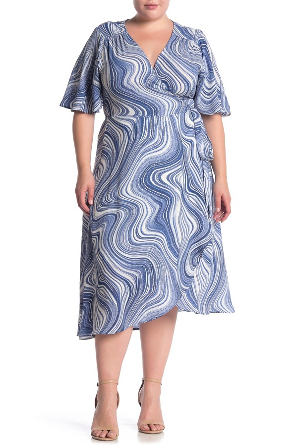 bobeau wrap dress
