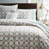 Thumbnail for your product : west elm Organic Circle Trellis Duvet Cover - Feather Gray