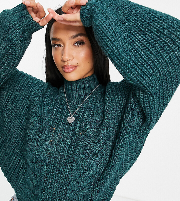 dark green sweater outfit women's