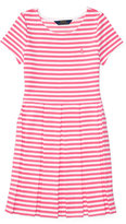 Thumbnail for your product : Ralph Lauren Striped Pleated Ponte Dress