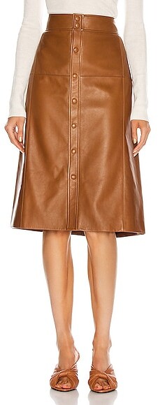 Saint Laurent Women's Leather Skirts | ShopStyle
