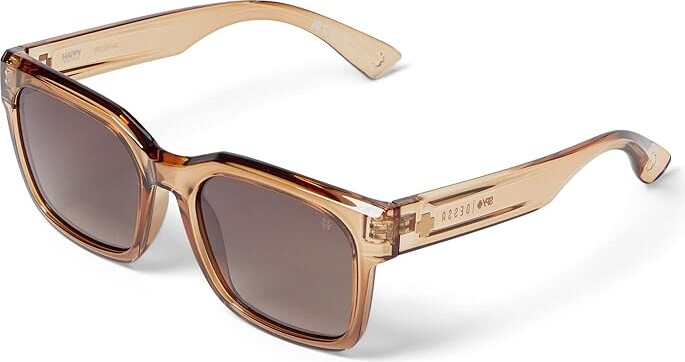 Spy Optic Dessa Fashion Sunglasses Translucent Nutmeg/Happy Dark Brown Fade, Polycarbonate