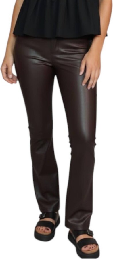 L'Agence Selma High Rise Sleek Baby Boot Jean In Chocolate Coated