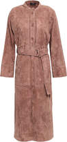 Thumbnail for your product : Joseph Belted Suede Midi Dress