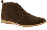 Thumbnail for your product : Topman Brown Faux Suede Chukka Boots