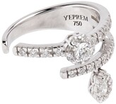 Thumbnail for your product : YEPREM White Gold And Diamond Mystical Garden Ring