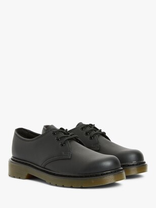 Dr. Martens Children's 1461 3-Eye Lace Up Brogues, Black Leather