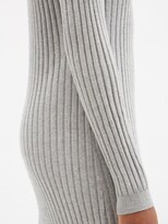 Thumbnail for your product : Skin Makaya Ribbed Cotton-blend Polo Dress - Light Grey