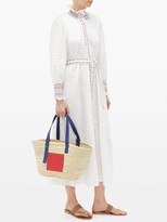 Thumbnail for your product : Muzungu Sisters - Alice Embroidered Belted Linen Shirt Dress - White