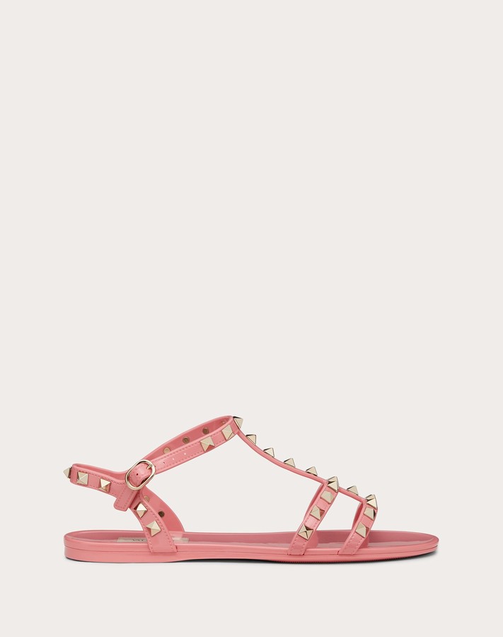 pvc rockstud flat sandal