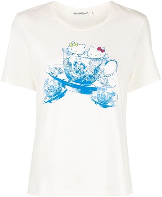 Undercover Hello Kitty-print cotton T-shirt