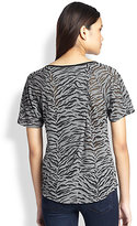Thumbnail for your product : Rebecca Taylor Tiger Burnout Tee